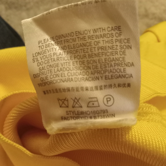 MEILUN BANDAGE STRECH YELLOW DRESS - Picture 9 of 9